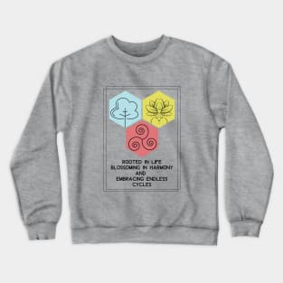 Tree of life and Lotus flower Crewneck Sweatshirt